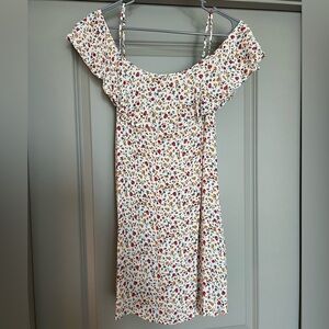 Floral cold-shoulder Sun Dress